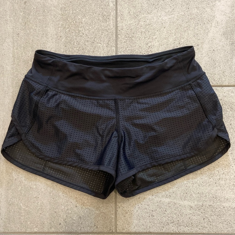 Lululemon Low Rise Running Shorts, Sz 4